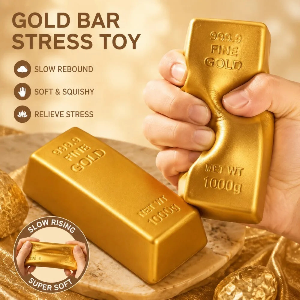 Gold Bar Squishy Toy
