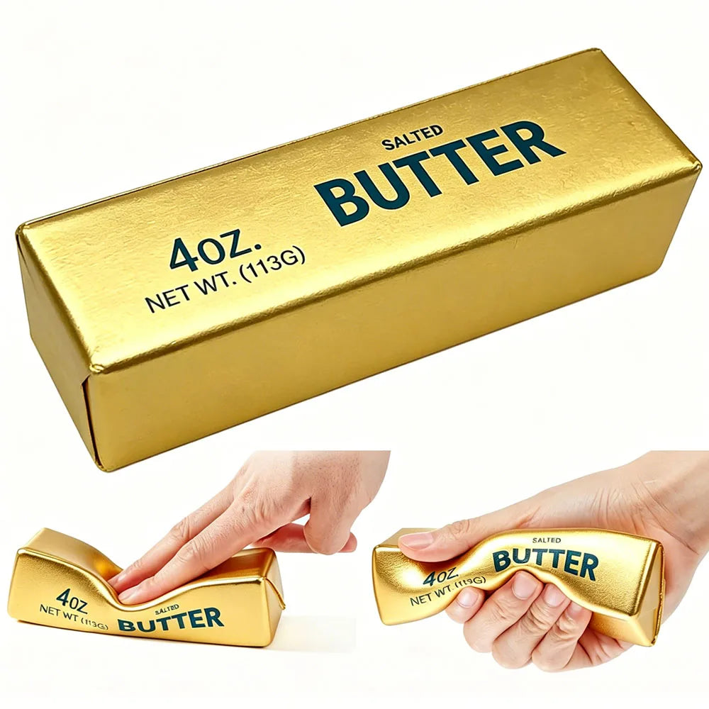 Golden Butter Stick Squishy