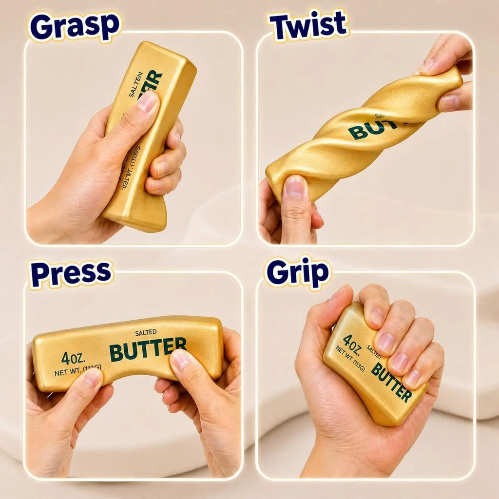 Golden Butter Stick Squishy
